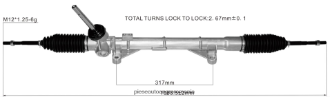 2N668F2583 Piese Auto Arges | cremalieră servodirecție 48001-1ka0d 48001-1ka0b 48001-1ka0e 48001-1ka0a NISSAN