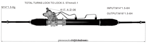 2N668F2591 Piese Auto Angro România | cremalieră servodirecție 49001-27n00 NISSAN